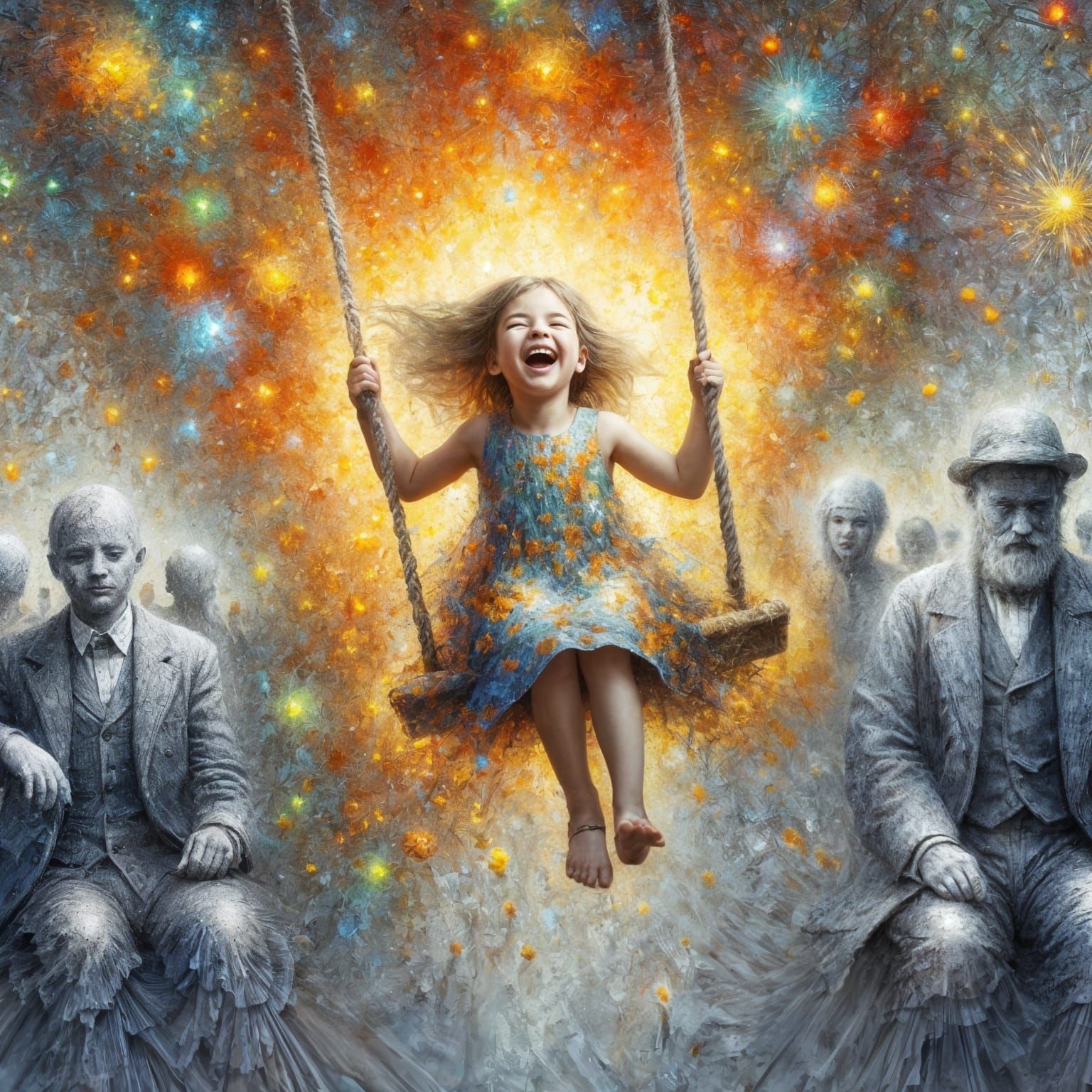 Be astonishing! Break the drabness with colour and laughter!