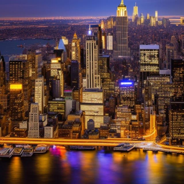 Futuristic New York City in 2099