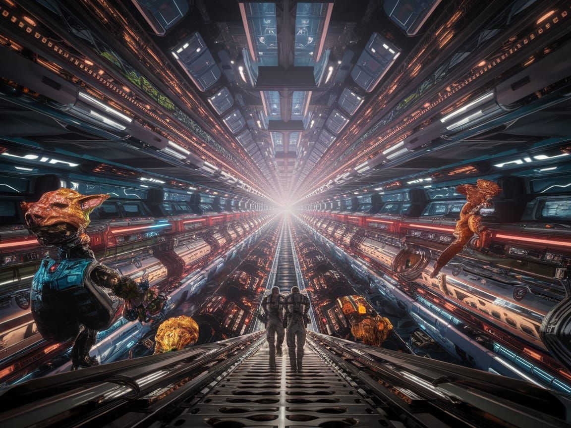 Interior of Rama Vessel: A Cylindrical World