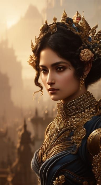 Detailed Portrait with Ethereal Lighting