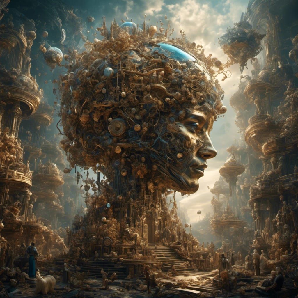 Hyperreal AI God: Digital Interpretation