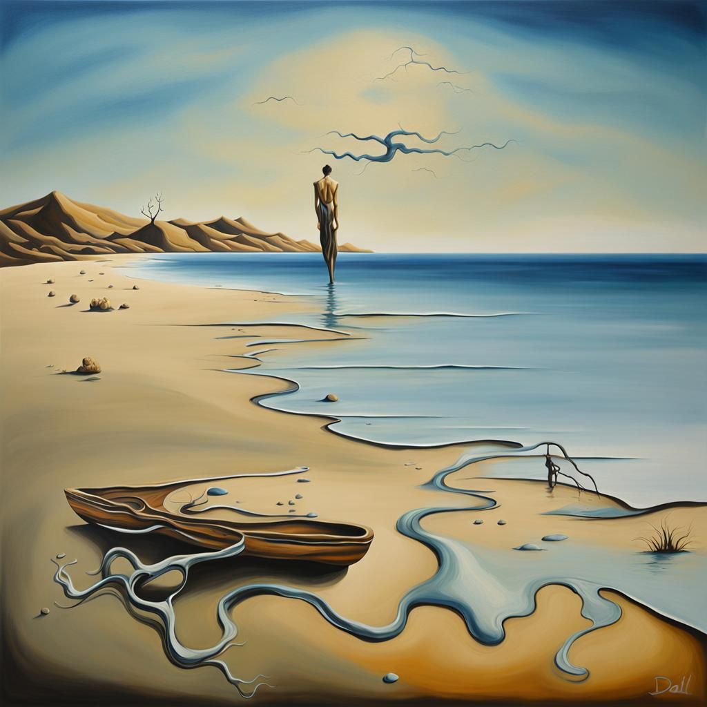 Surreal Beach Walk Inspired by Salvador Dali