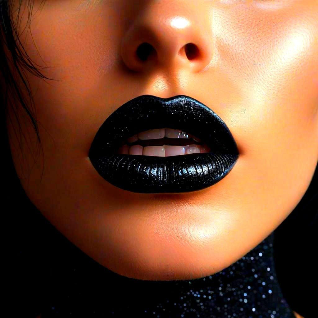 Hyperrealistic Portrait of a Young Woman with Glowing Eyes