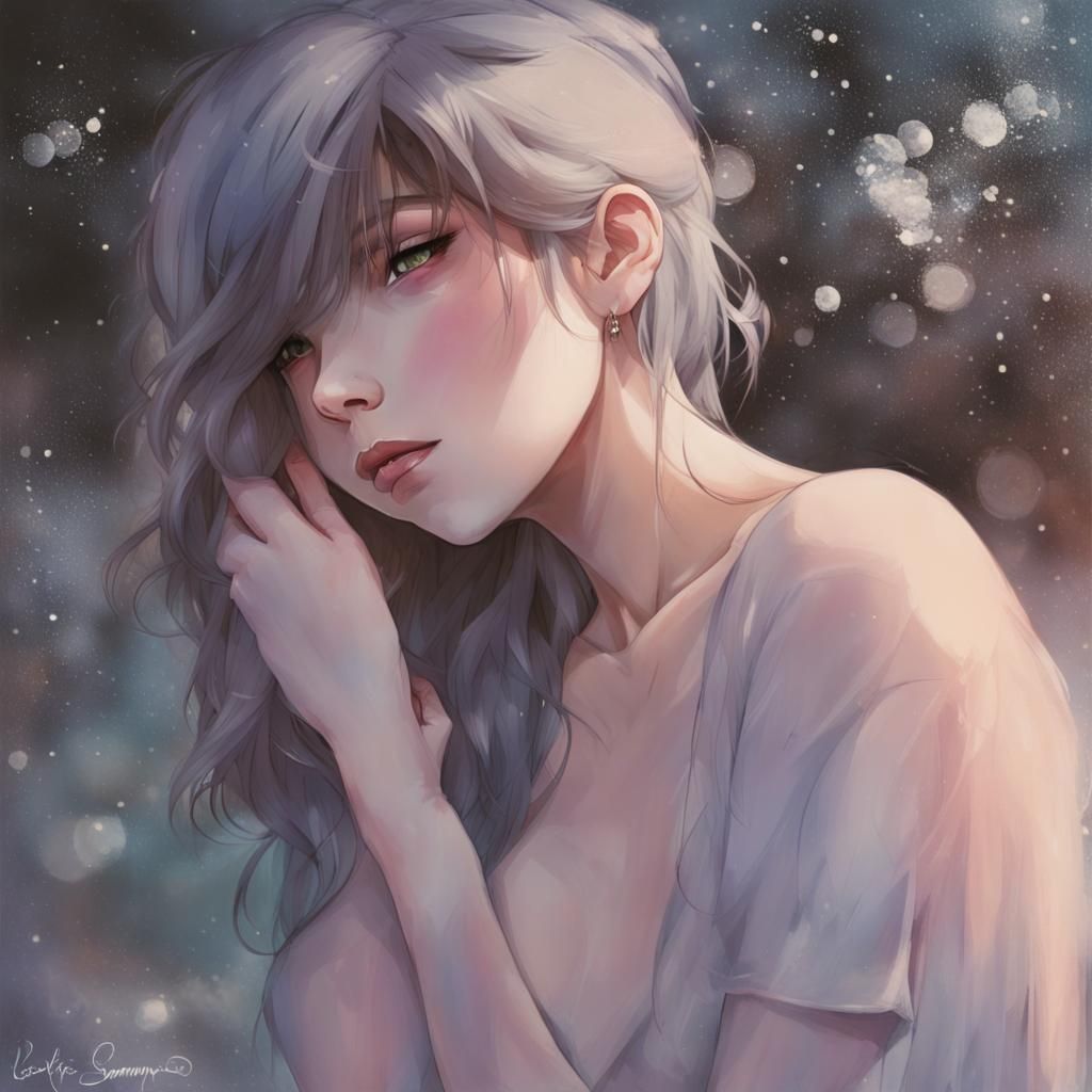 Abstract Figures in Love: Conceptual Digital Art