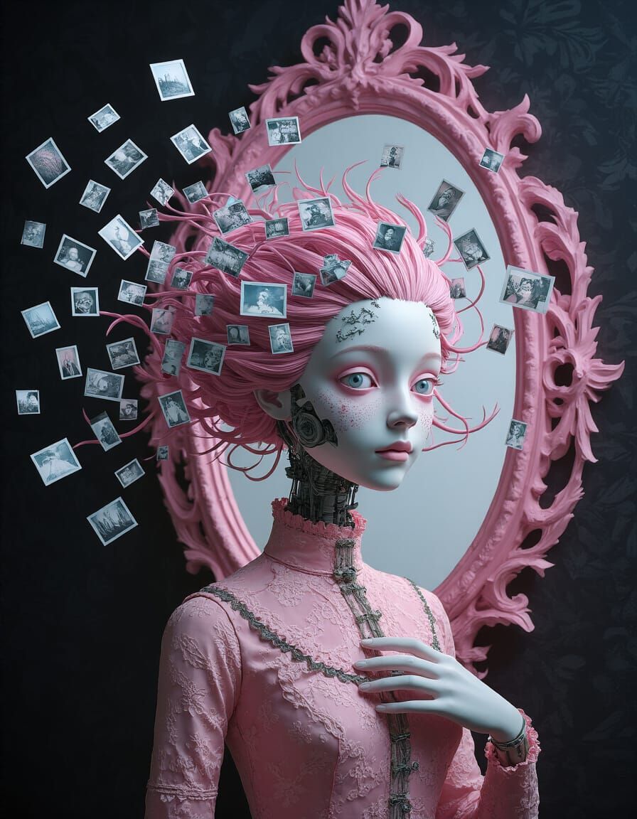 Automatron Audrey's Wirish Whirlington Hair Mirrored in Craz...