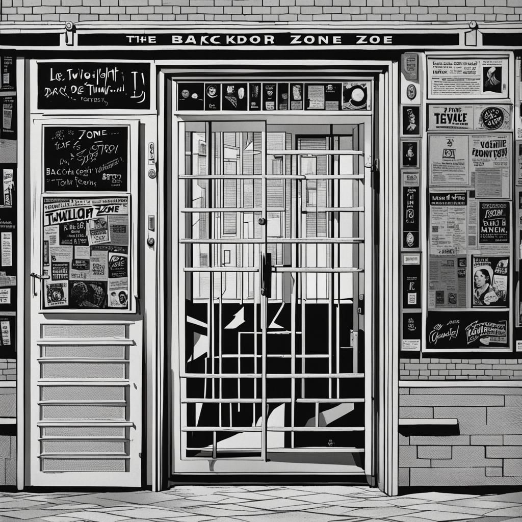 Eerie Portal in Twilight Zone Style