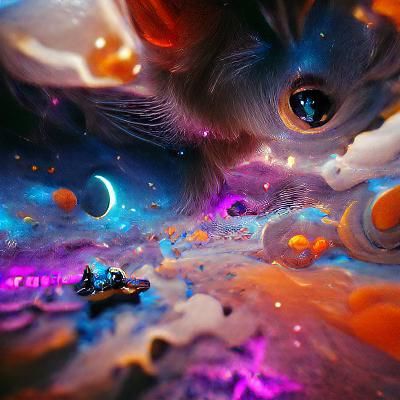 Kitten Among the Stars: Fantasy Concept Art