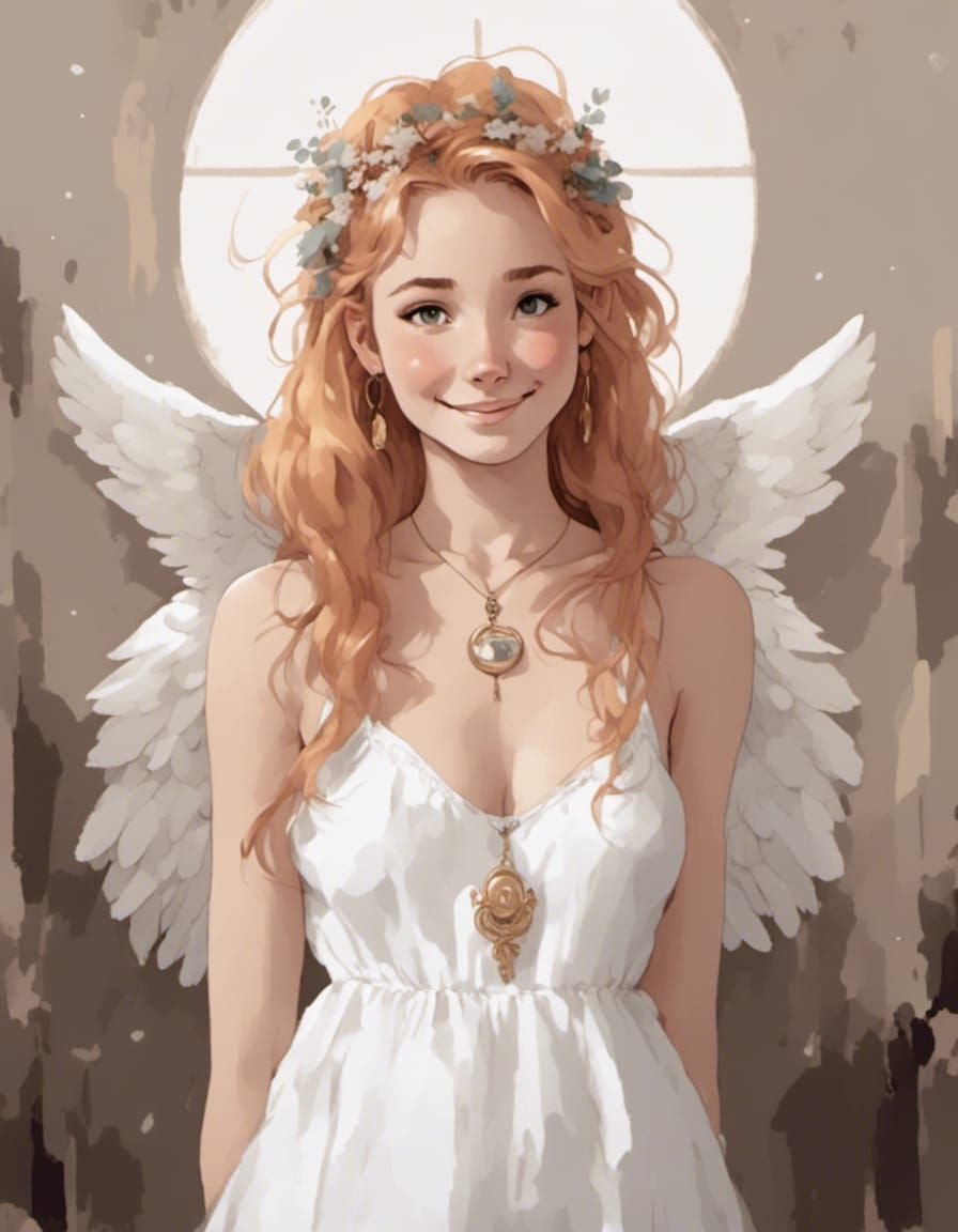 Strawberry blonde angel
