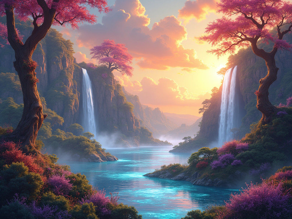 Ethereal Landscape of Hope and Mystique