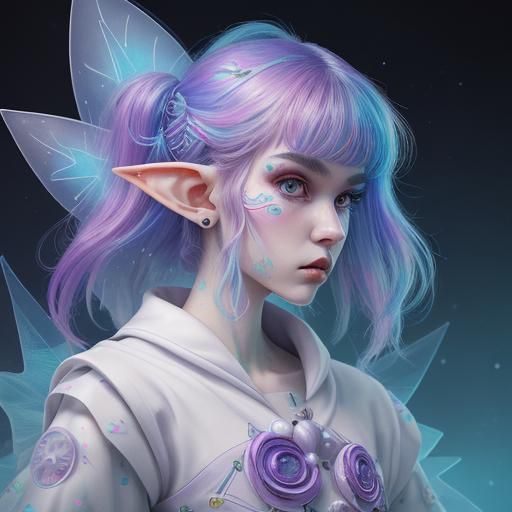 Elvin Realms Pearl Clan: Holographic Pop Surrealism