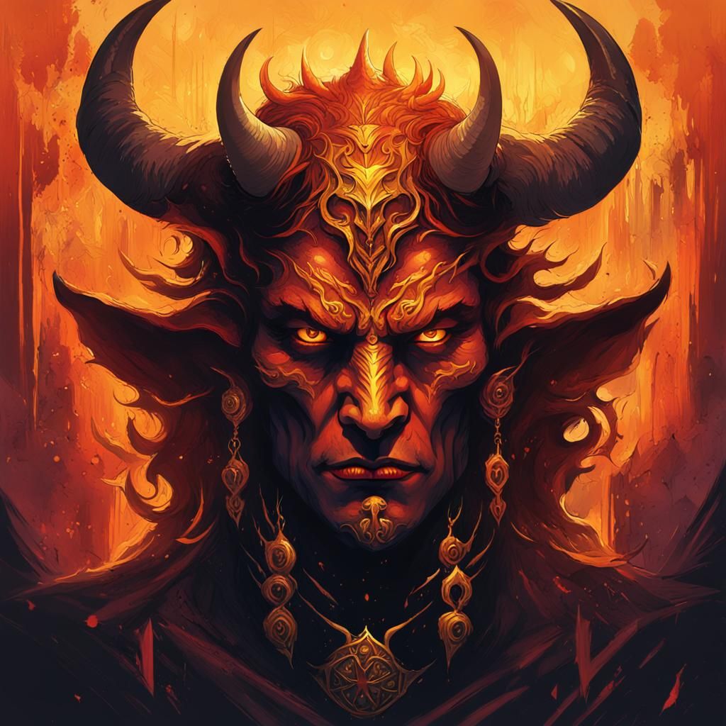 Devil Arcana Personified: Dark Fantasy Portrait