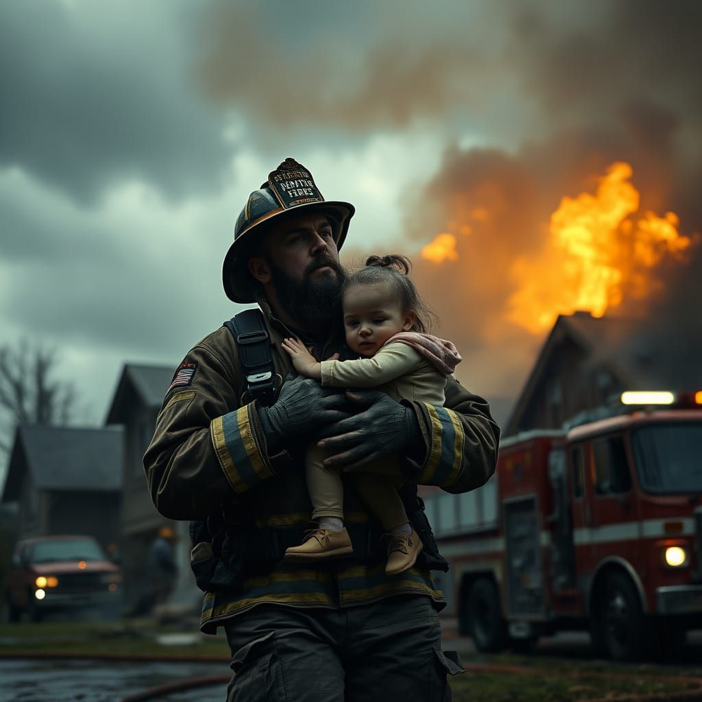 Firefighter Rescue: Cinematic Film Still