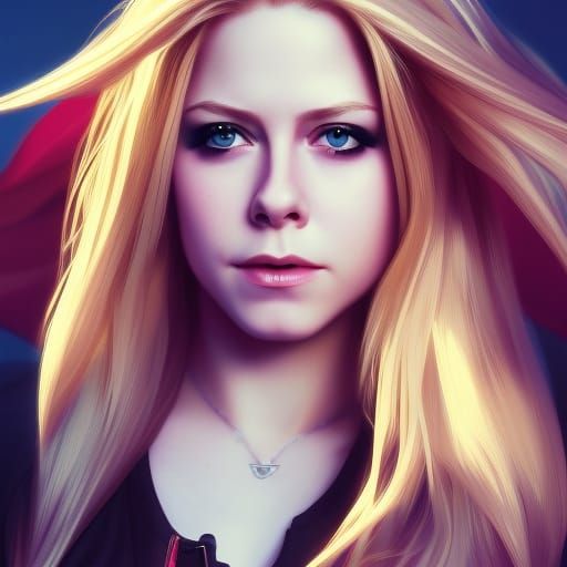 Supergirl Portrait in Art Nouveau Style