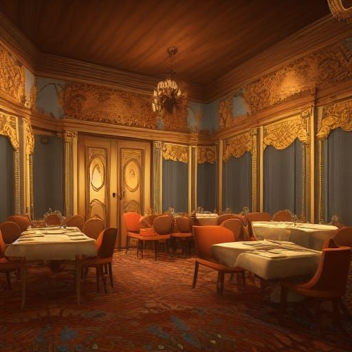 Fantastical Italian Restaurant Concept Art