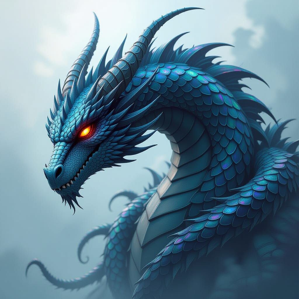 Terrifying Dragon-Symbiote Hybrid Concept Art