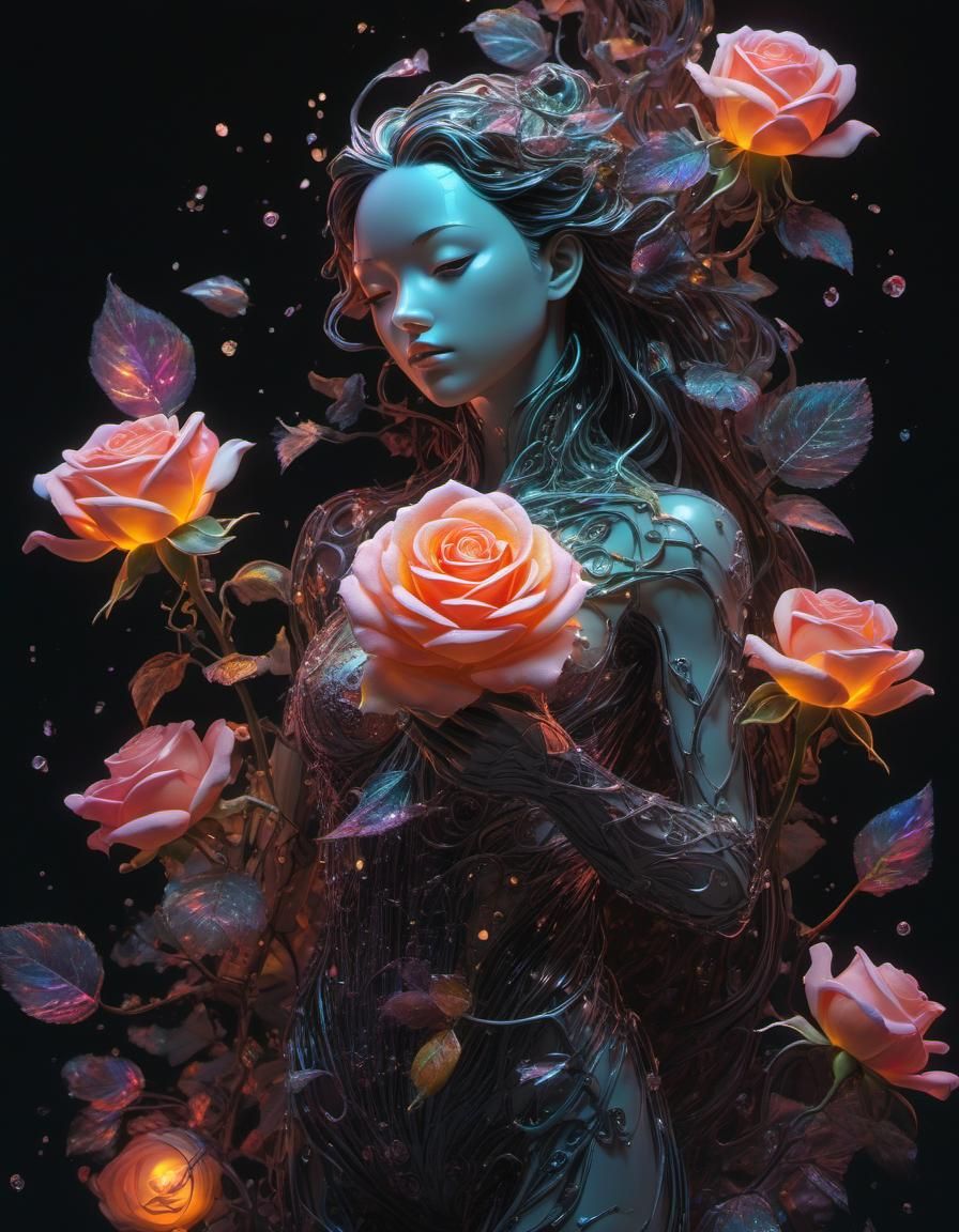 Crystal Rose Casting Magic, Anime Style