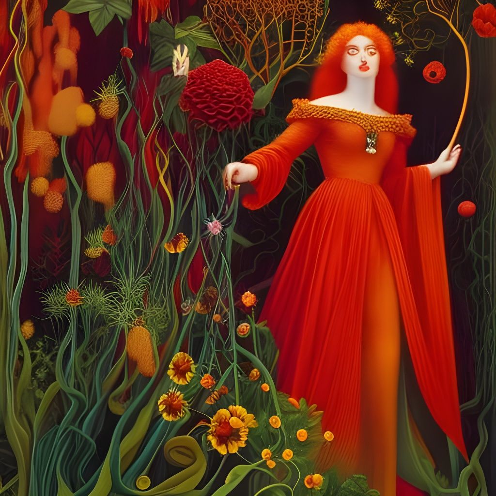 Psychedelic Forest Art with Optical Illusions