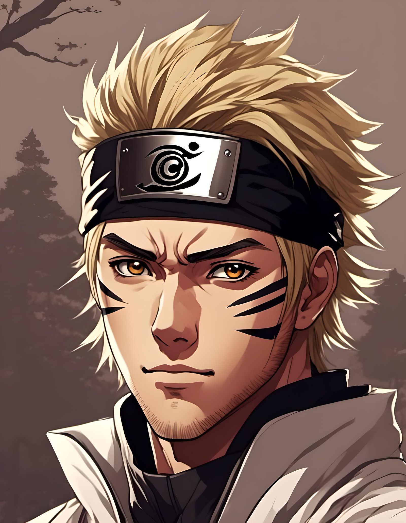 Handsome Jock as Naruto Ninja: Anime Portrait