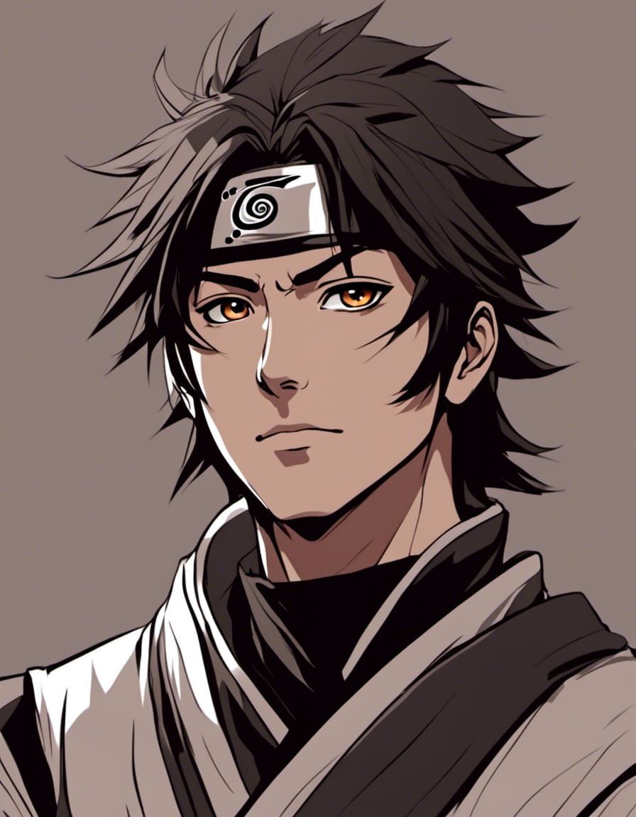 Handsome Jock as Naruto Ninja in Anime Style