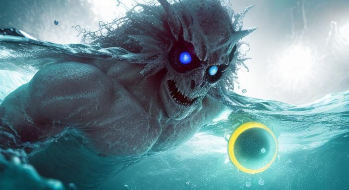 Underwater Photo of Gigantic Sleep Paralysis Demon Eye