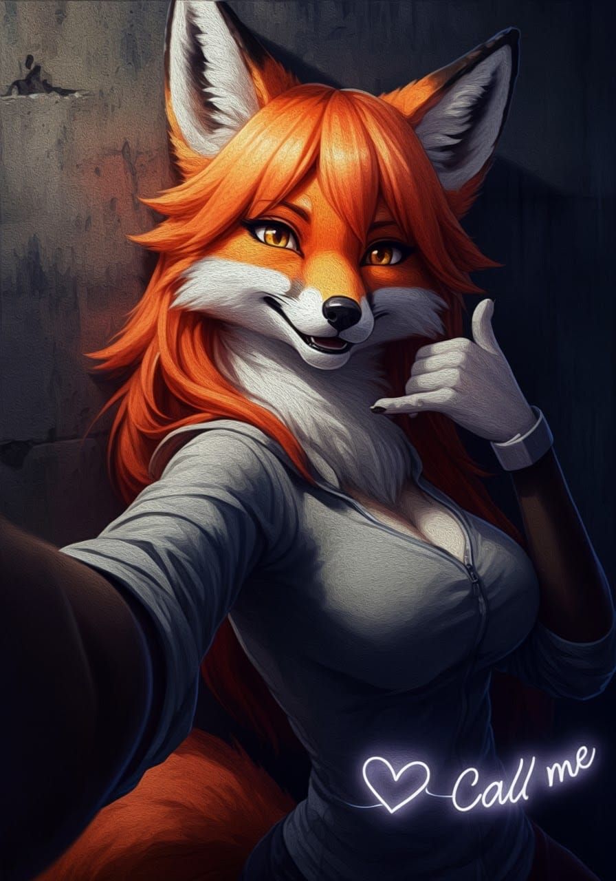 Mystical 2.5D Anime Fox in Acrylic Layers