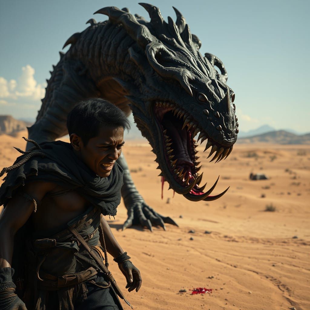 Dark Fantasy Desert Encounter