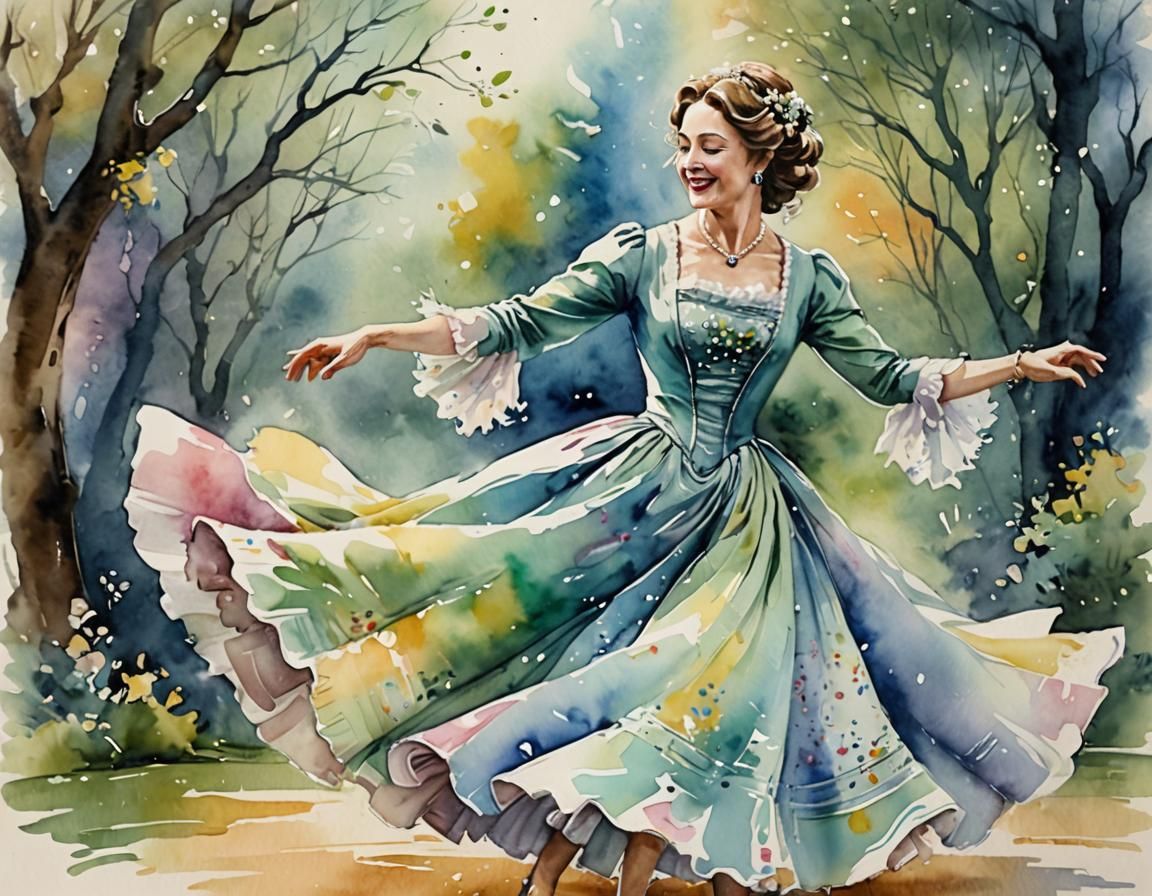 Mrs. Hyde's Whimsical Watercolor Dance