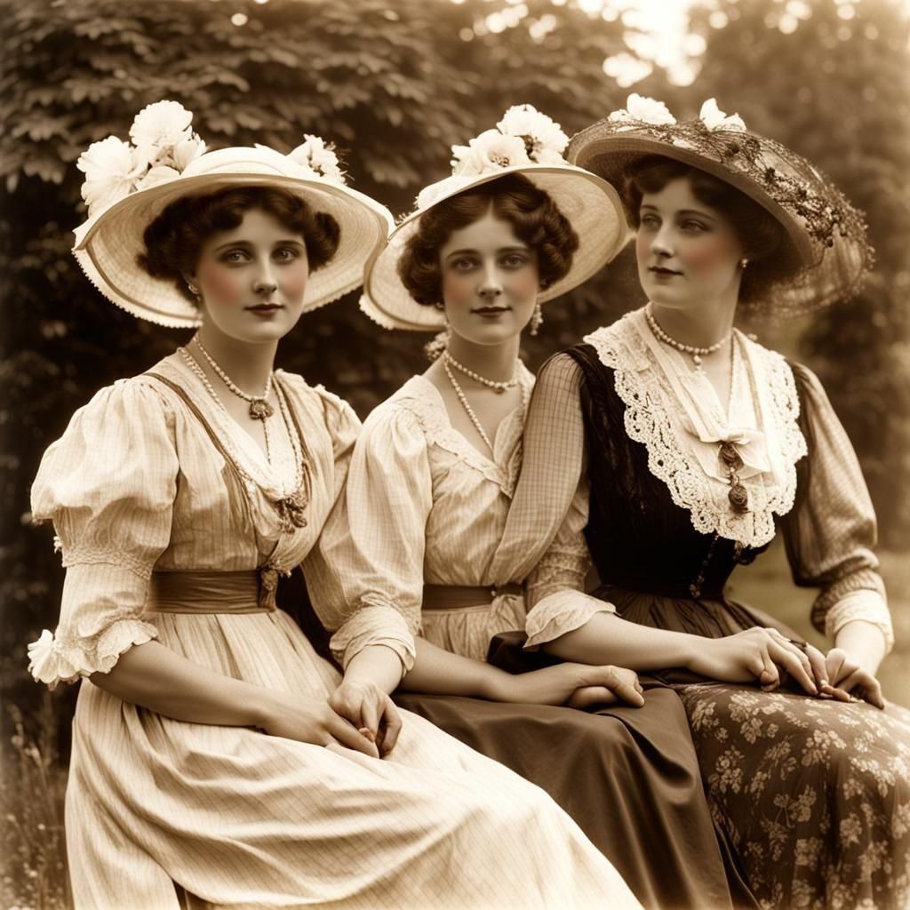 Edwardian Women on a Summer's Day