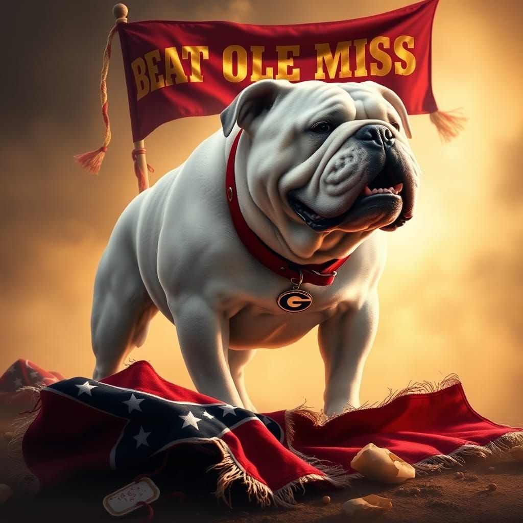 Georgia Bulldog Victory Over Ole Miss, Dramatic Art