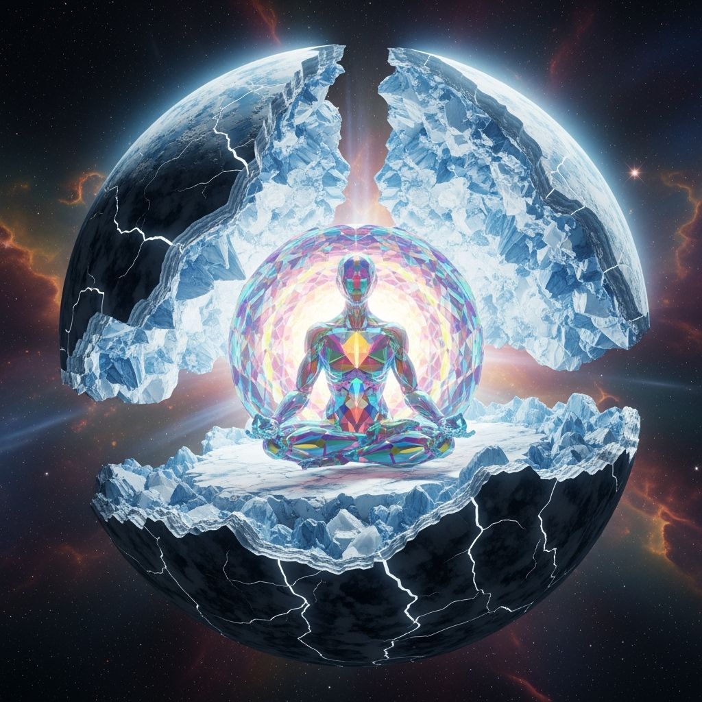 Fractured Ice Planet Reveals Biomechanical Entity