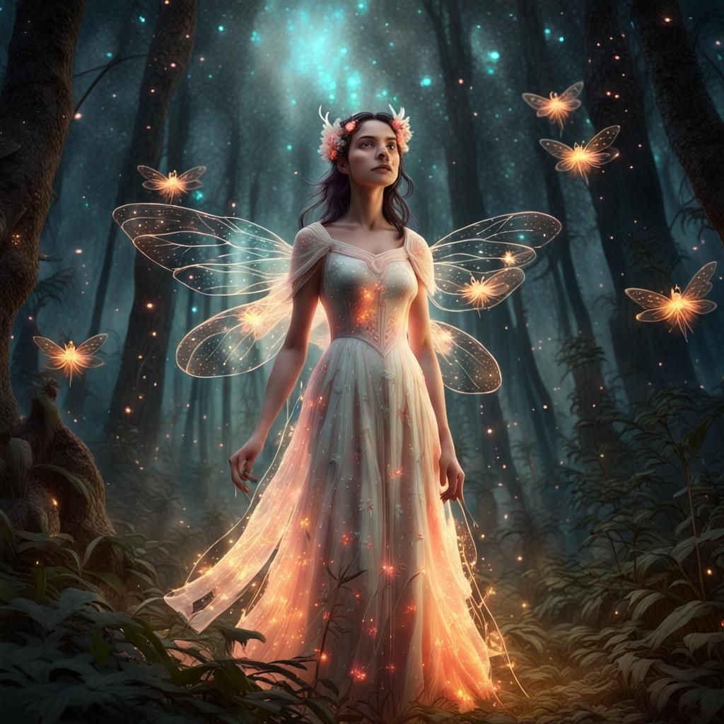 Mystical Forest Guardian in Fantasy Illustration Style