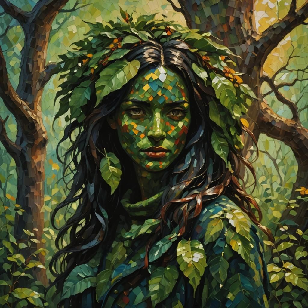 Expressionist Oil Painting in Neo-Impressionism Style