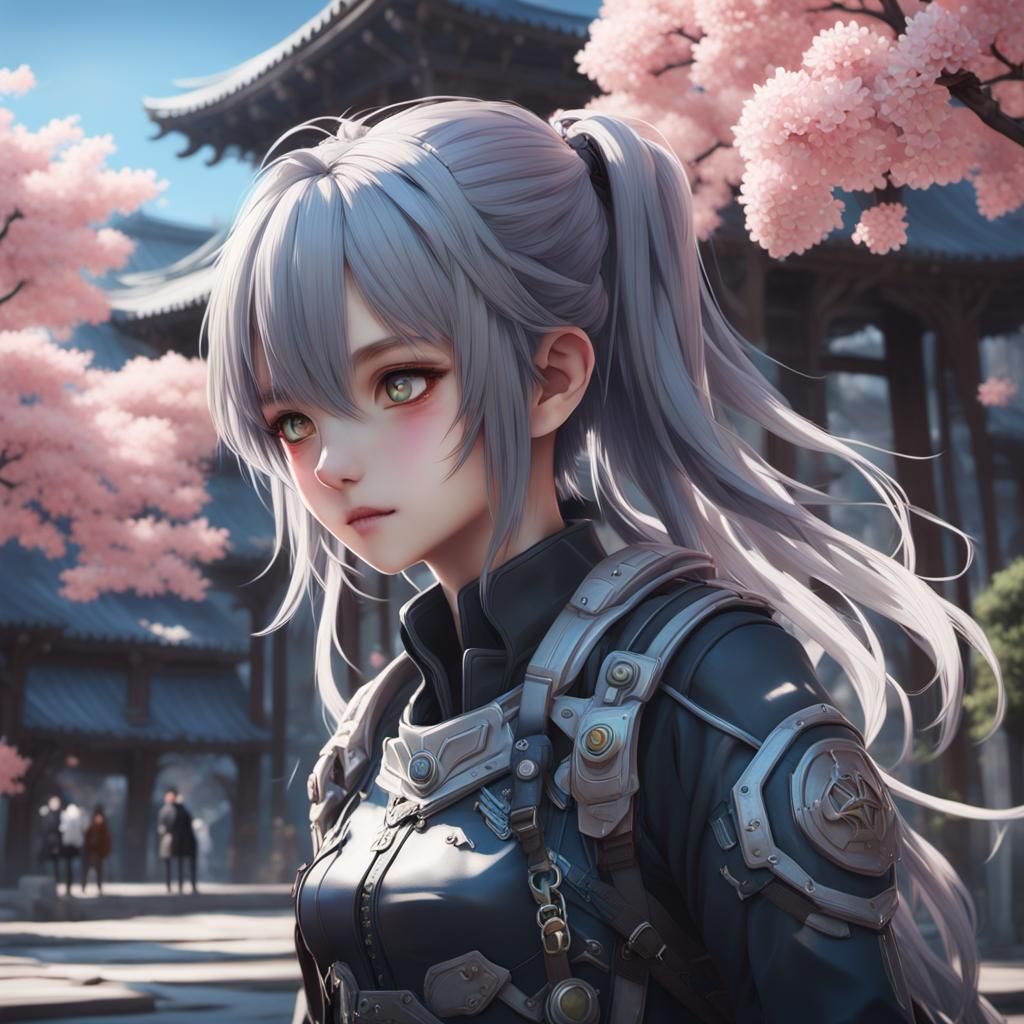 Anime Style 3D Render Inspired by WLOP