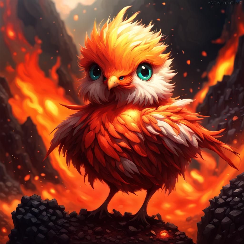 Flaming chick