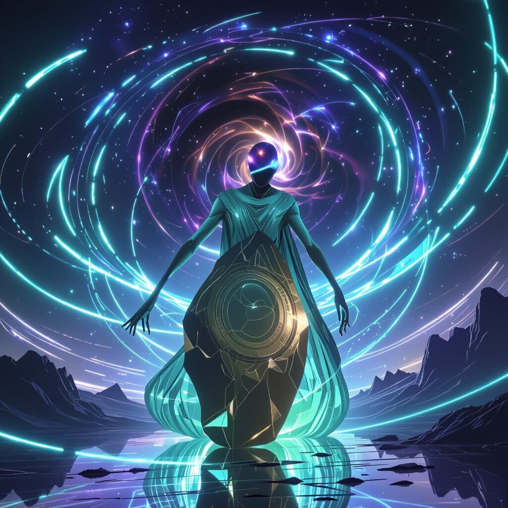 Celestial Being Trips on Crystalline Planet in Space Opera A...