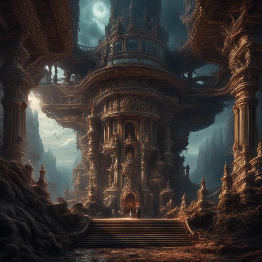 Epic Digital Matte Painting Inspired by 100 Gecs Remix