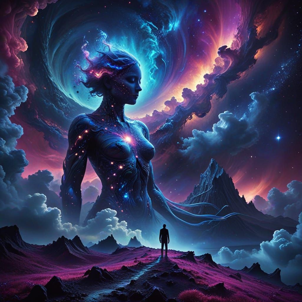 Surreal Cosmic Landscape with Evolving Structure in Deep Spa...