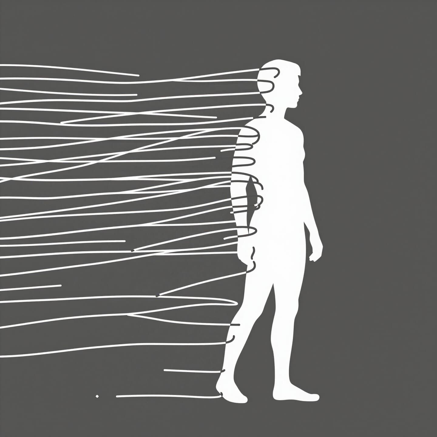 minimal line art illustration