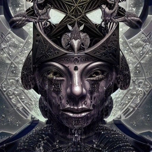 The Star Tarot Card in Retrofuturist Surrealism
