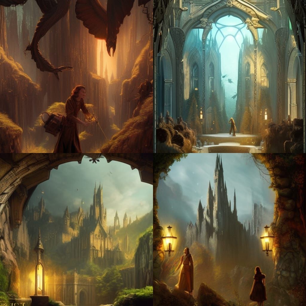 Narnia-Inspired Fantasy Art in Cinematic Style