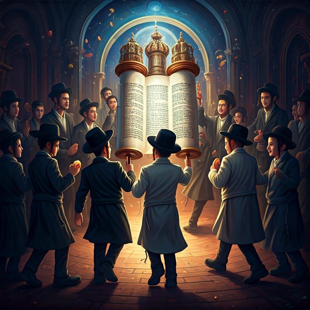 Orthodox Boys Celebrate Torah with Joy and Wonder