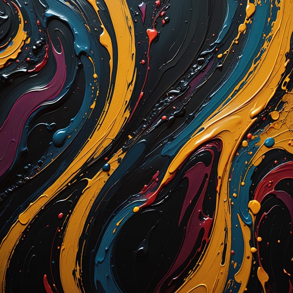 Dynamic Expressionist Masterpiece in Warm, Golden Light