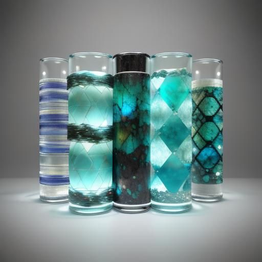 Frozen Bubbles and Marbles in Origami Paper Style