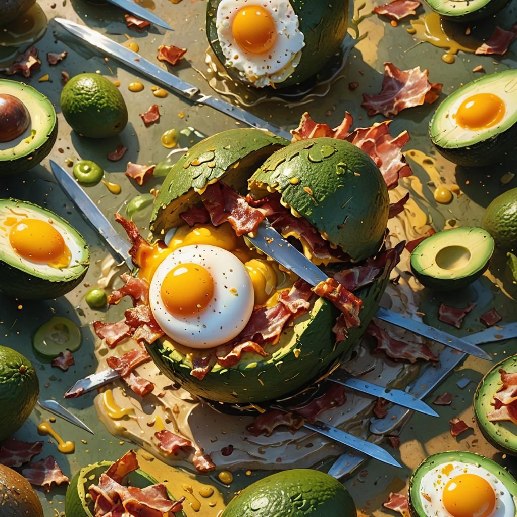 Egg Yolk's Epic Battle Against Avocado Warriors