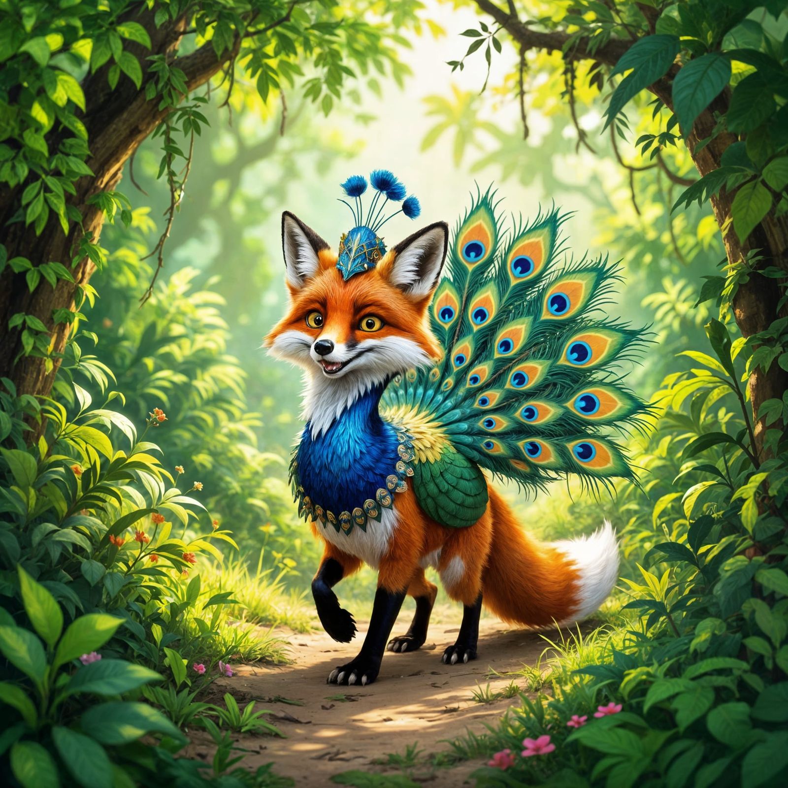Fox in Peacock Disguise
