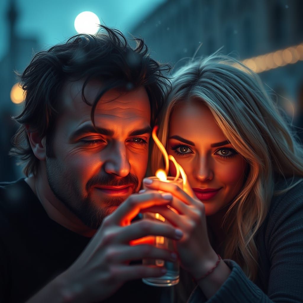 Hungry Eyes Capturing Intense Gaze