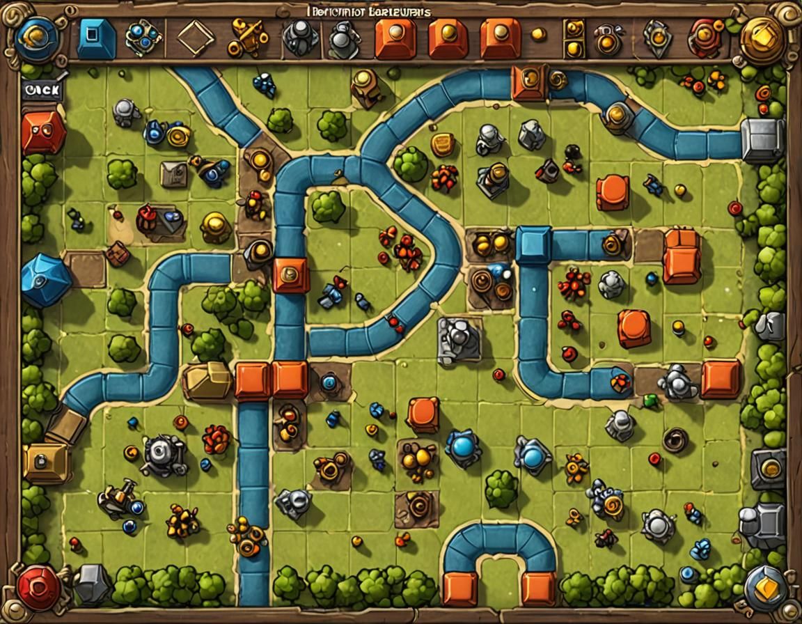 a classic board game that is reminiscent of a tower defense game