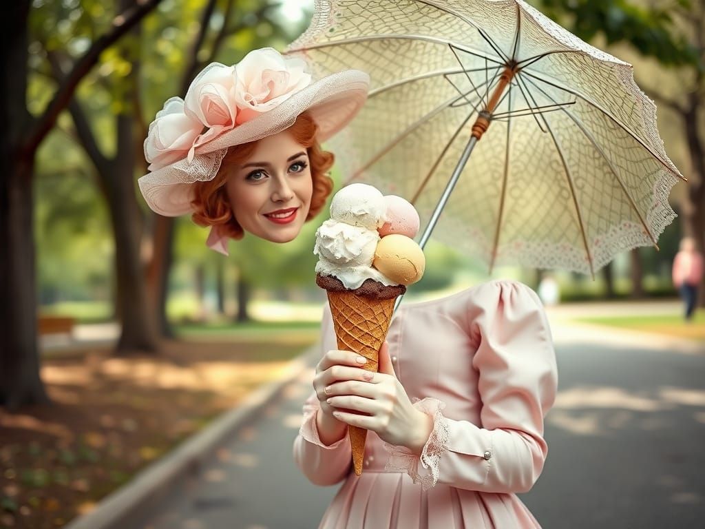 I float, you float, our heads float for ice cream!