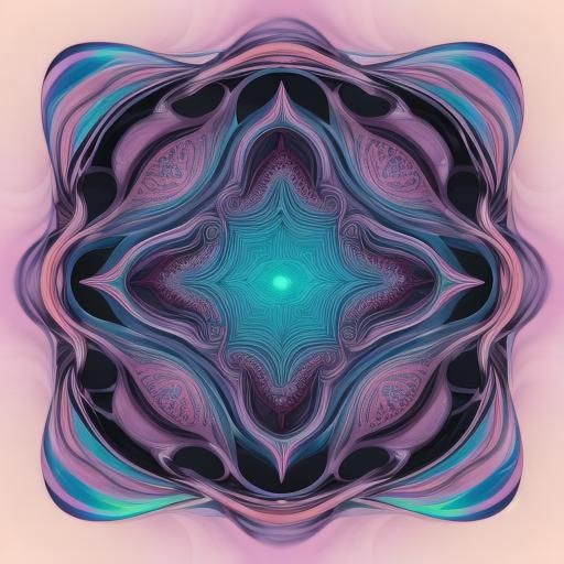 Vibrant Abstract Fractal in 3D