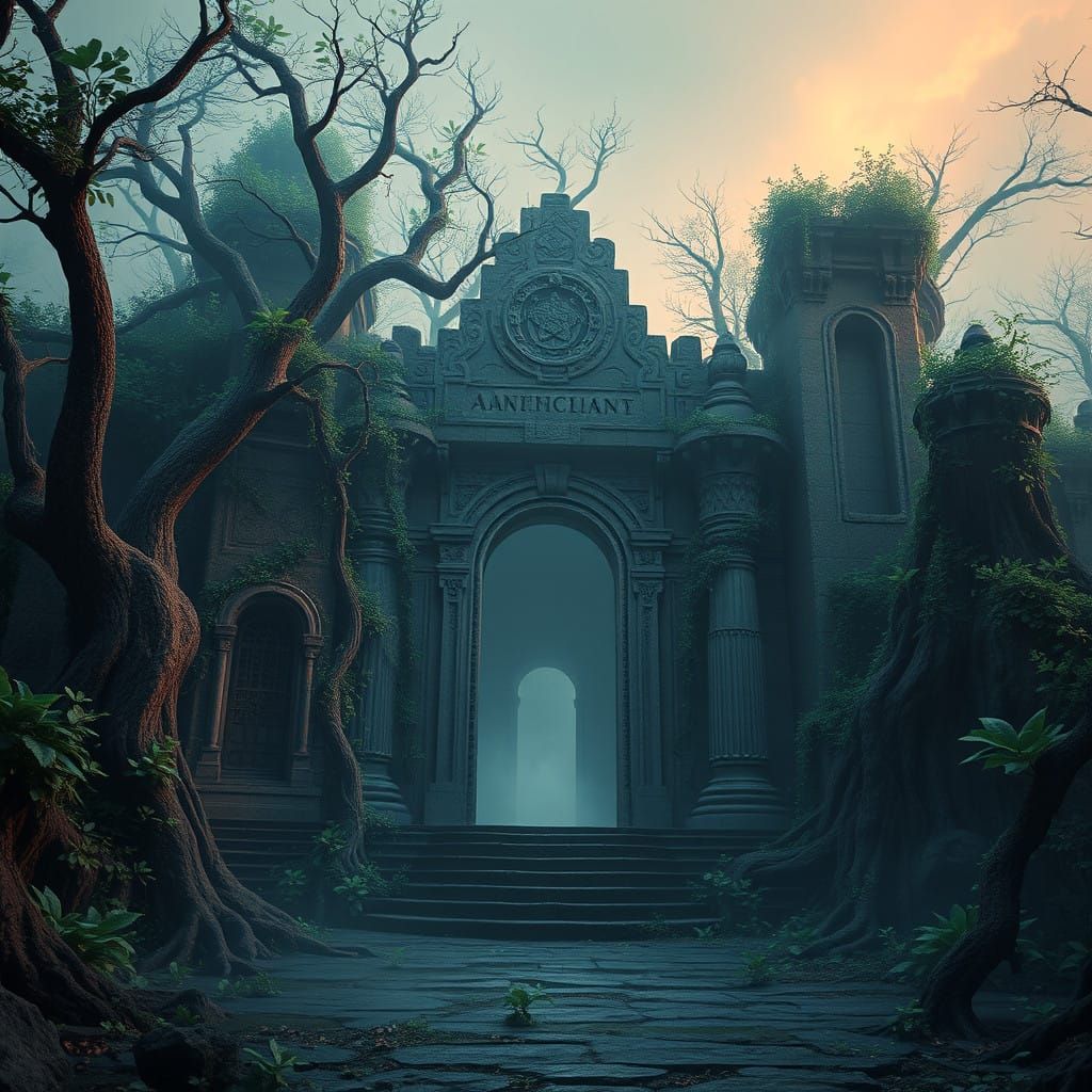 Ethereal Twilight Cathedral in a Forgotten Realm